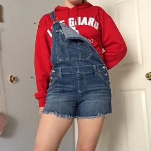 Union Bay Short Denim Overalls